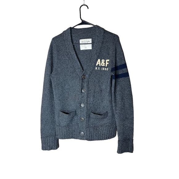 Abercrombie & Fitch Women’s Wool Blend Varsity Style Cardigan Size Small - Picture 1 of 7
